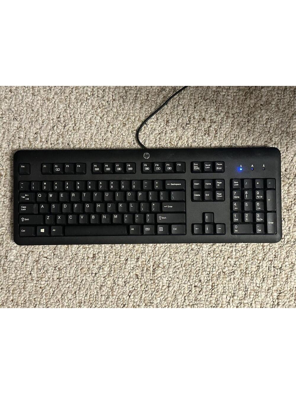 HP Wired Computer Keyboard Model KU-1156 Black-Standard